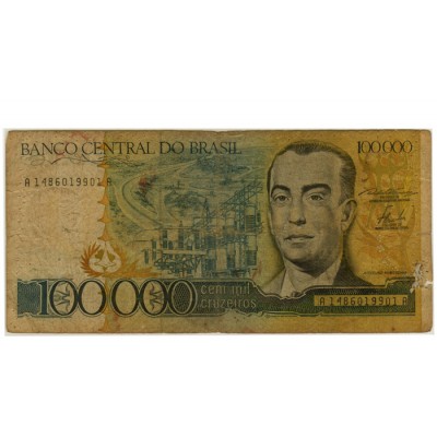 100000 Cruzeiros - Brasil 1985