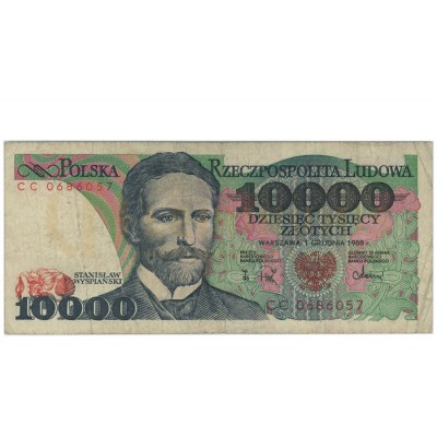 10000 Zloty - Polonia 1988