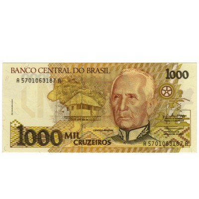 1000 Cruzeiros - Brasil 1991