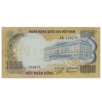 1000 Dong - Vietnam Sul 1972