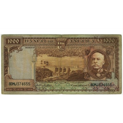 1000 Escudos - Angola 1956 MBC-
