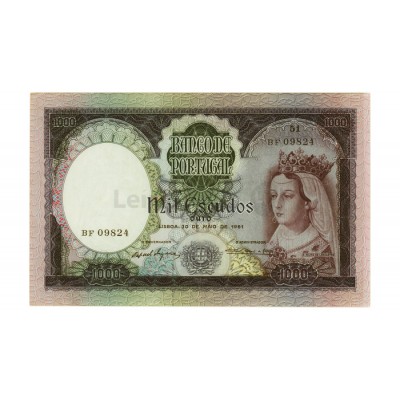 1000 Escudos - Portugal 1961 Bela