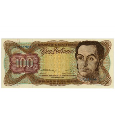 100 Bolivares - Venezuela 1992