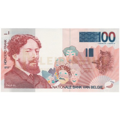 100 Francos - B&eacute;lgica 1995 Nova