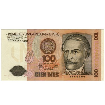 100 Intis - Peru 1987