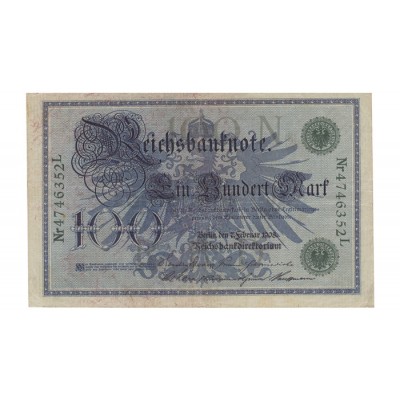 100 Mark - Alemanha 1908