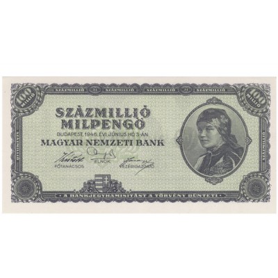 100 Millio Pengo - Hungria 1946