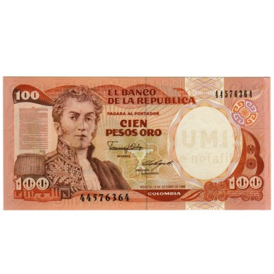 100 Pesos - Colombia 1986
