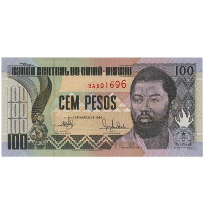 100 Pesos - Guine Bissau 1990