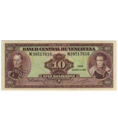 10 Bolivares - Venezuela 1992