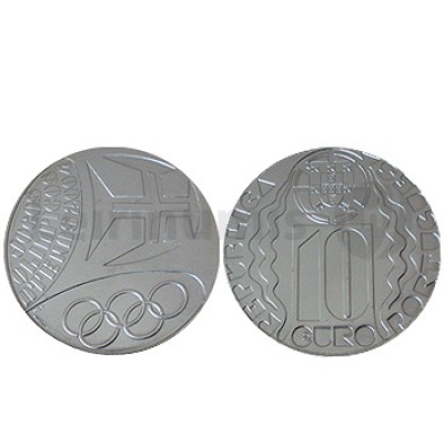 Moeda 10€ Jogos Olímpicos de Atenas 2004 Prata
