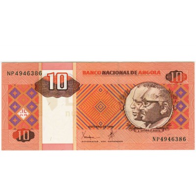 10 Kuanzas - Angola 1999 Nova