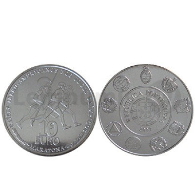 Moeda 10€ A Maratona VII Série Ibero Americana 2007 Prata