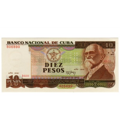 10 Pesos - Cuba 1991
