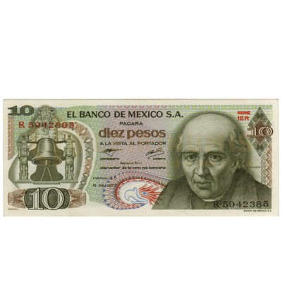10 Pesos - Mexico 1977