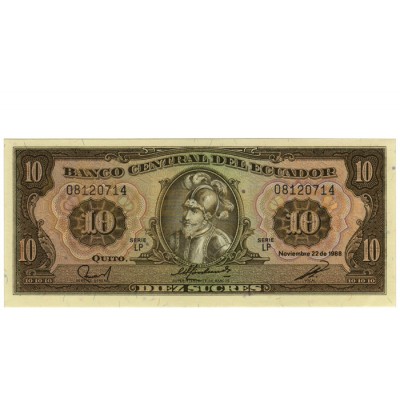 10 Sucres - Equador 1988