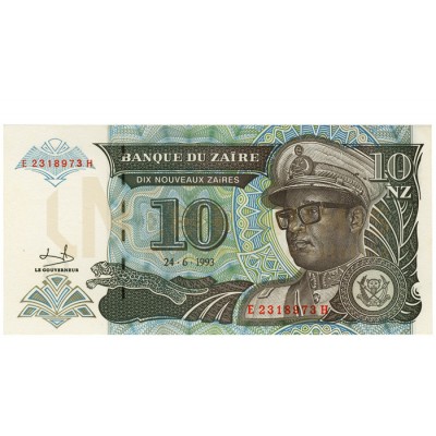 10 Novos Zaires - Zaire 1993