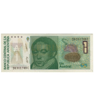 1 Austral - Argentina 1985