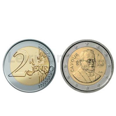 2 Euros Camillo Benso di Cavour Italia 2010