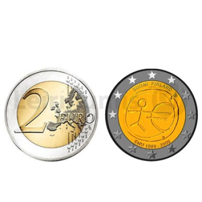 2 Euros 10 Aniversário da UEM Finlandia 2009