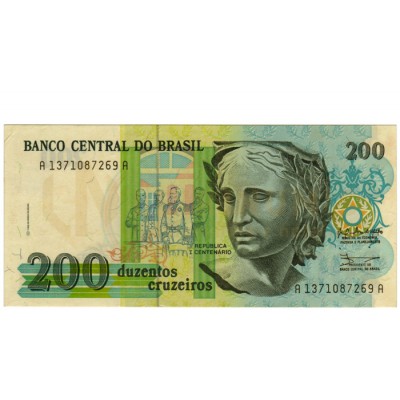 200 Cruzeiros - Brasil 1992