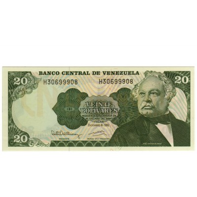 20 Bolivares - Venezuela 1992