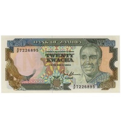 20 Kwacha - Zambia 1989