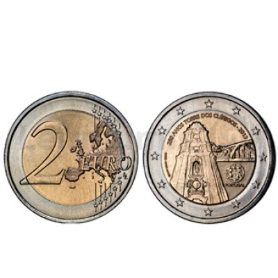 2 Euros 250 Anos torre dos Clerigos Portugal 2013 