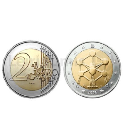 Moeda 2 Euros Atomium Bélgica 2006