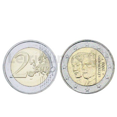 2 Euros Duquesa Charlotte Luxemburgo 2009