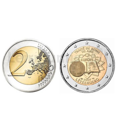 2 Euros Tratado de Roma Luxemburgo 2007
