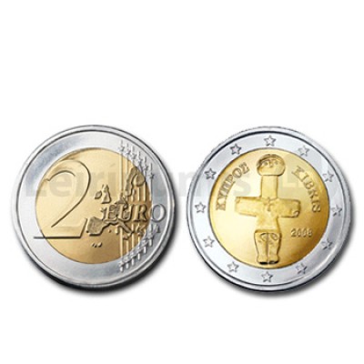 2 Euros - Chipre 2008 Nova de Rolo