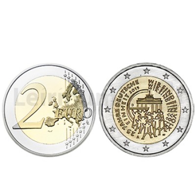 2 Euros Unificação da Alemanha - Alemanha 2015 F