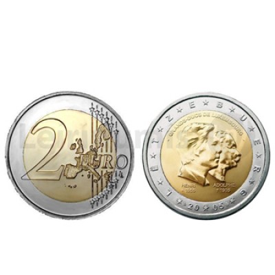 2 Euros Henri e Albert II Luxemburgo 2005