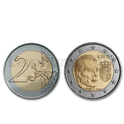 2 Euros Príncipe Henry Brasão Luxemburgo 2010