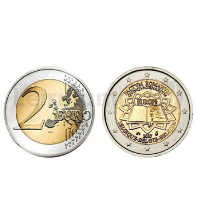 2 Euros Tratado de Roma Bélgica 2007