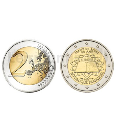 2 Euros Tratado Roma França 2007