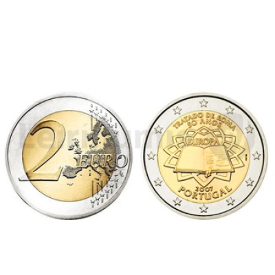 2 Euros Tratado Roma Portugal 2007