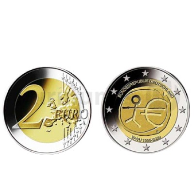 2 Euros 10 Aniversário da UEM Alemanha 2009 G