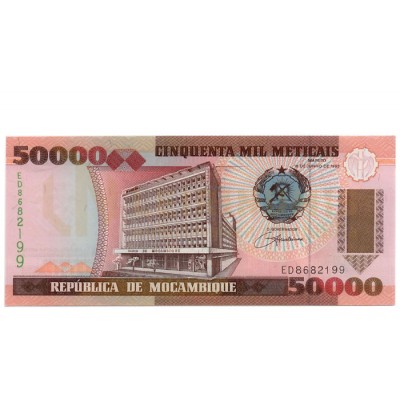 50000 Meticais - Mo&ccedil;ambique 1993 NOVA