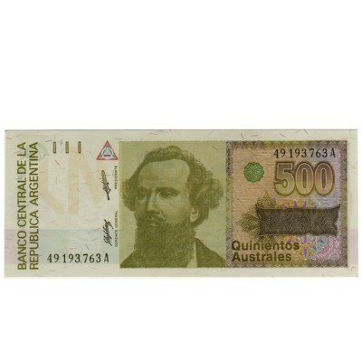 500 Australes - Argentina 1990