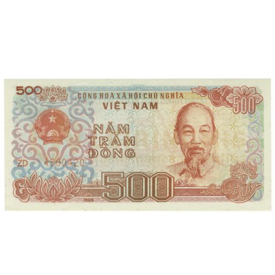 500 Dong - Vietnam do Norte 1988