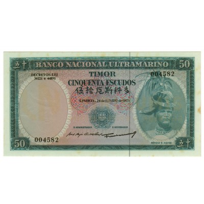 50 Escudos - Timor 1967