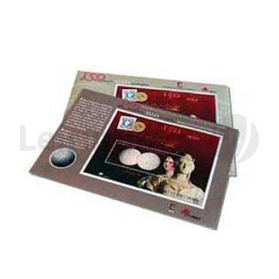 5€ 150 Anos 1 Selo Português 2003 Prata BNC