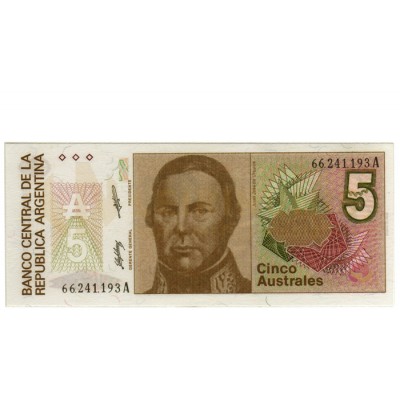 5 Australes - Argentina 1986