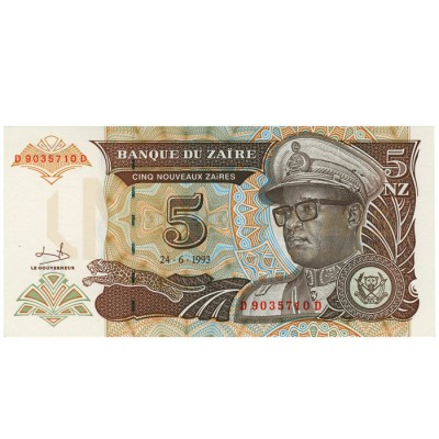 5 Novos Zaires - Zaire 1993