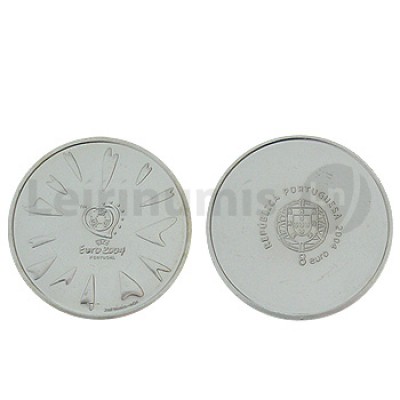 Moeda 8€ Futebol O Golo 2003 Prata