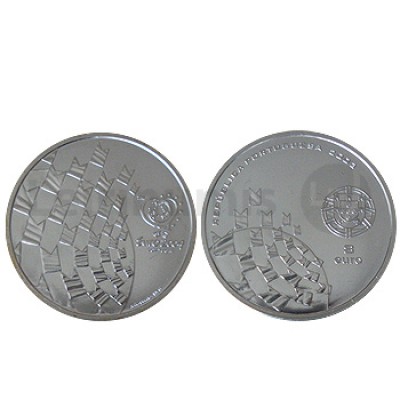 Moeda 8€ Futebol é Festa 2003 Prata