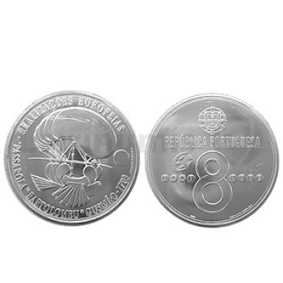Moeda 8€ Passarola de Bartolomeu de Gusmão 2007 Prata 
