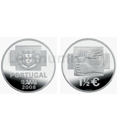 Moeda 1,50€ Uma Moeda Uma Causa AMI 2008 Cuproníquel